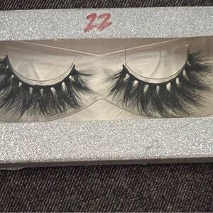 Mink 3D Long 25mm Black Wispy Lashes Set of 5